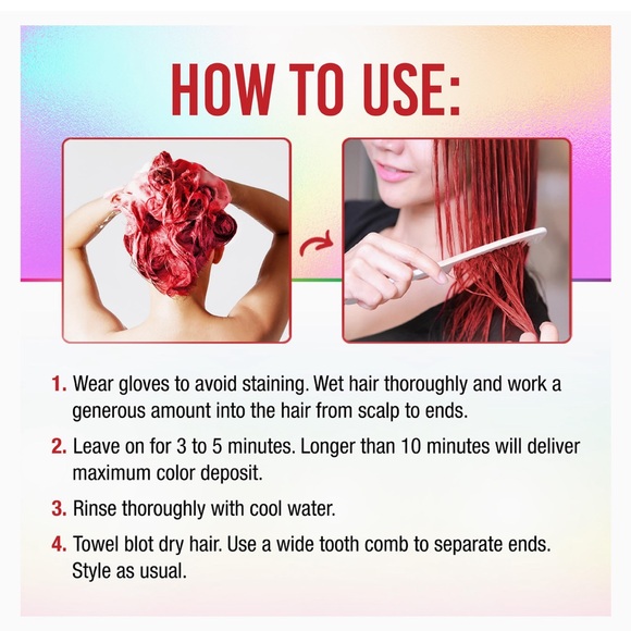 Punky Colour 3-in-1 Color Depositing Hair Cleanser & Conditioner (Redilicious) - Picture 8 of 14